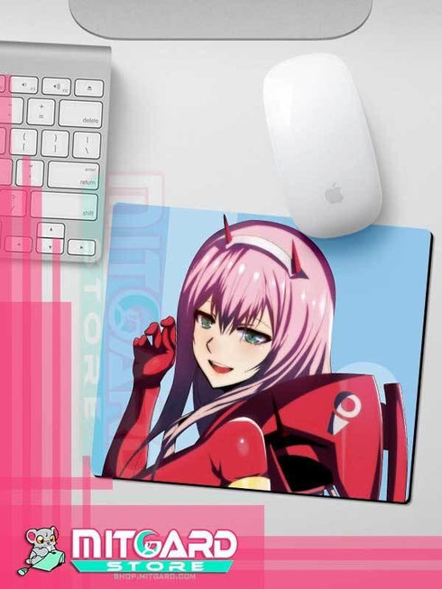 DARLING IN THE FRANXX Zero Two Mousepad Standard Size desk pad - 1